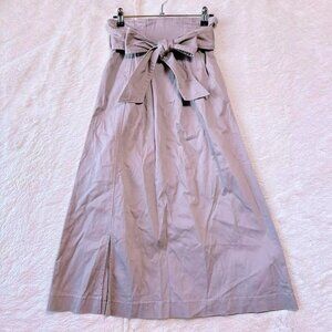 Nanose Flared Dusky Pink Long Skirt